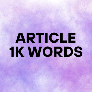 Human Writing Article – 1000 Words