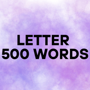 Human Writing Letter – 500 Words